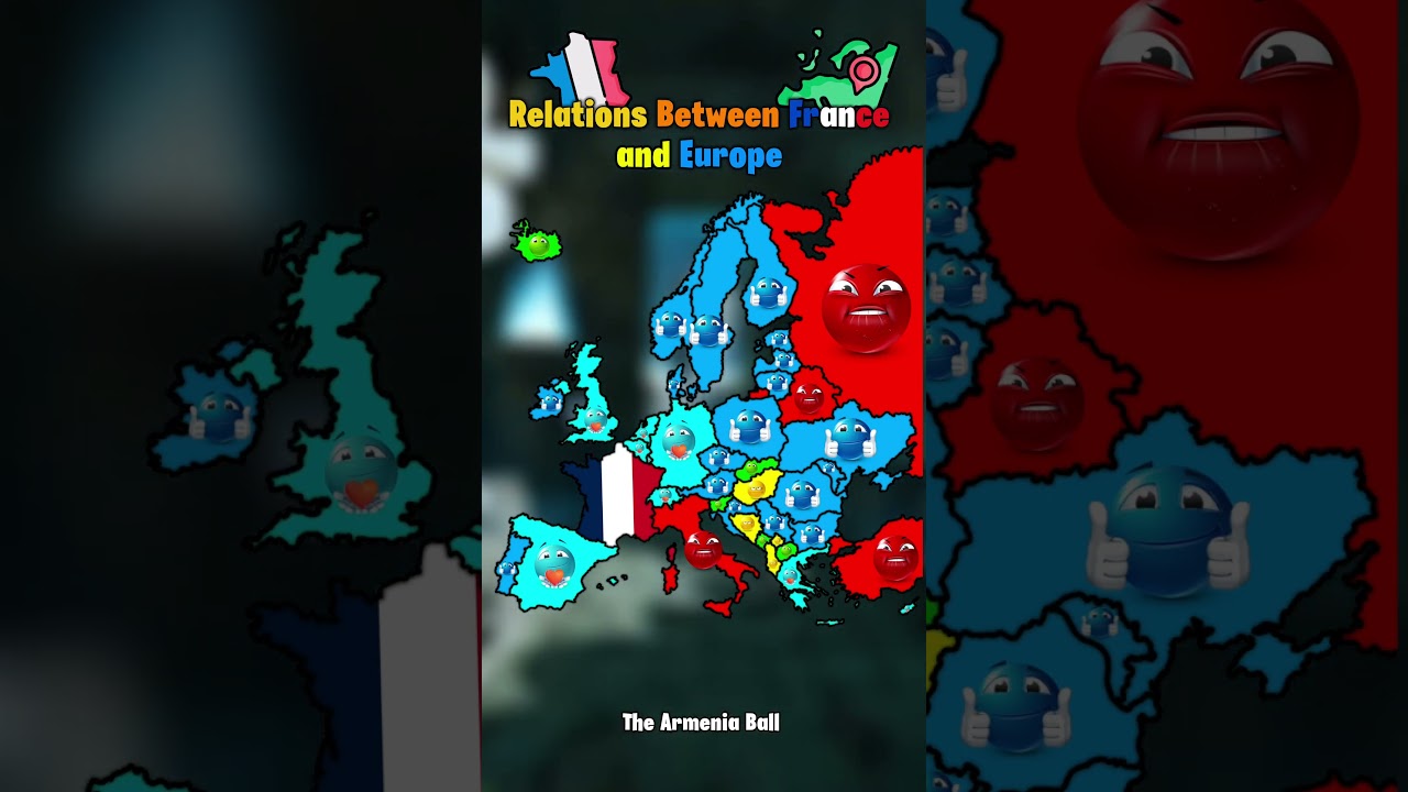 Relations Between France 🇫🇷 and Europe 🇪🇺 #geography #europe #map #maps #mapping #mapper #france