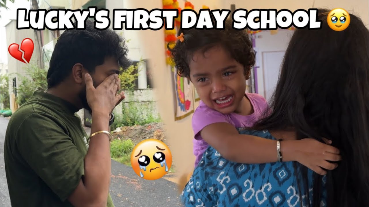 LUCKY Baby&rsquo;s FIRST DAY School&hellip;🥹 | Allu Cried..😭 | Allu Loves Priya