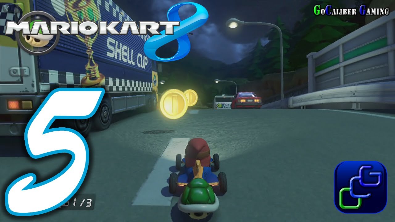 MARIO KART 8 Walkthrough - Part 5 - Single Player, Grand Prix, 50cc, Shell Cup