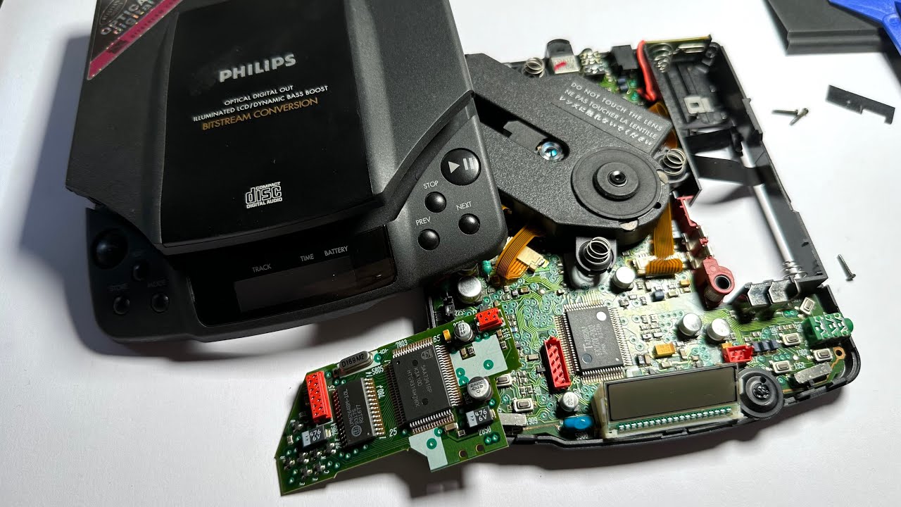 Philips az6826 Discman Personal CD Teardown
