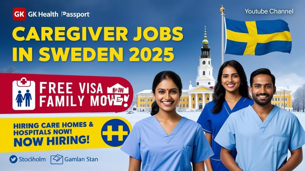 Работа сиделкой в ​​Швеции 🇸🇪 2025 | Бесплатное спонсорство виз | Лучшие дома престарелых и больн...