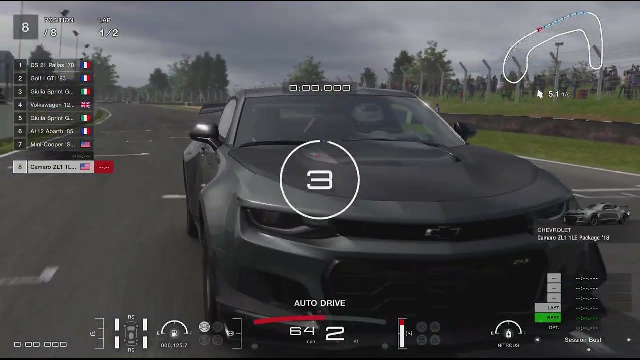 Gran Turismo 7 - Weekly Challenge - Sunday Cup Classic - Brands Hatch Indy - Camaro ZL1 1LE '18