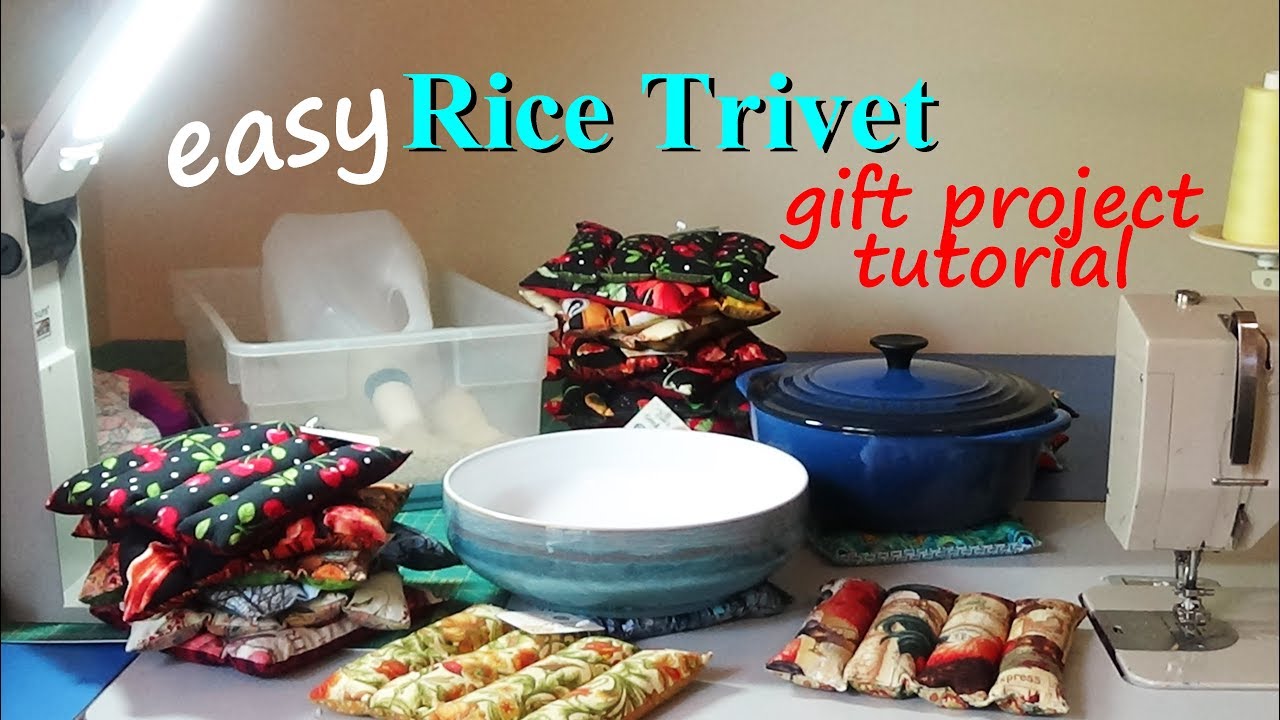 Let's Sew A Rice Trivet Gift | Easy Gift Project | Zazu's Stitch Art