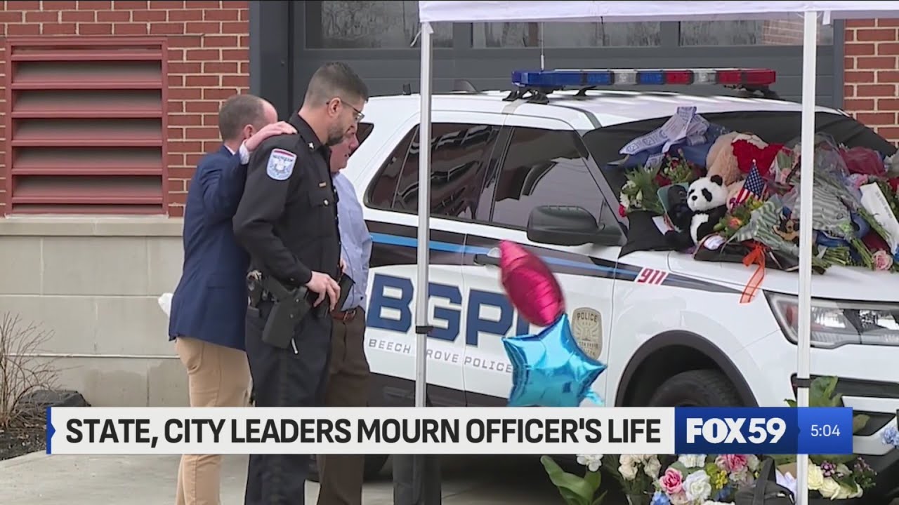 State, city officials mourn fallen Beech Grove officer's life