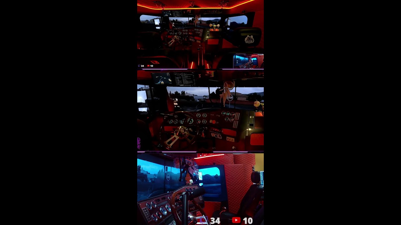 🚛 Realistic Long Haul on DIY 4-Monitor Rig | ATS
