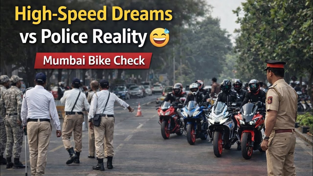 High-Speed Dreams vs Police Reality | Mumbai Bike Check #motovlog 