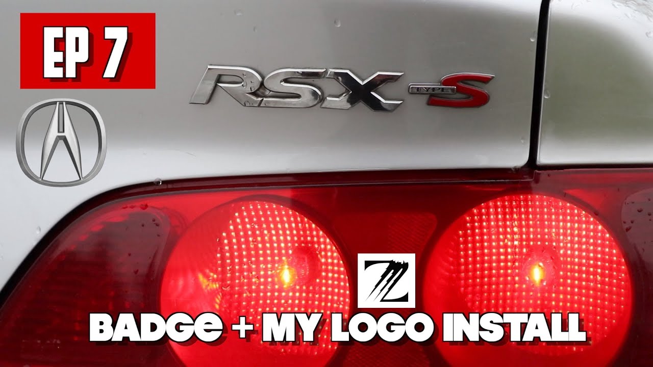 Проект RSX EP 7 &mdash; установка значка Type S + мой логотип в виде наклейки!