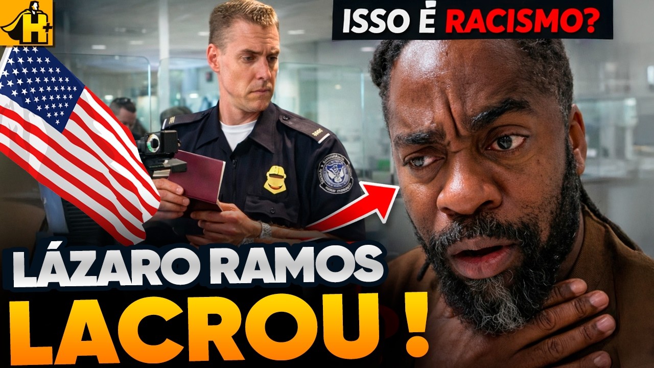 LAZARO RAMOS TENTA LACRAR EM AEROPORTO NOS USA!