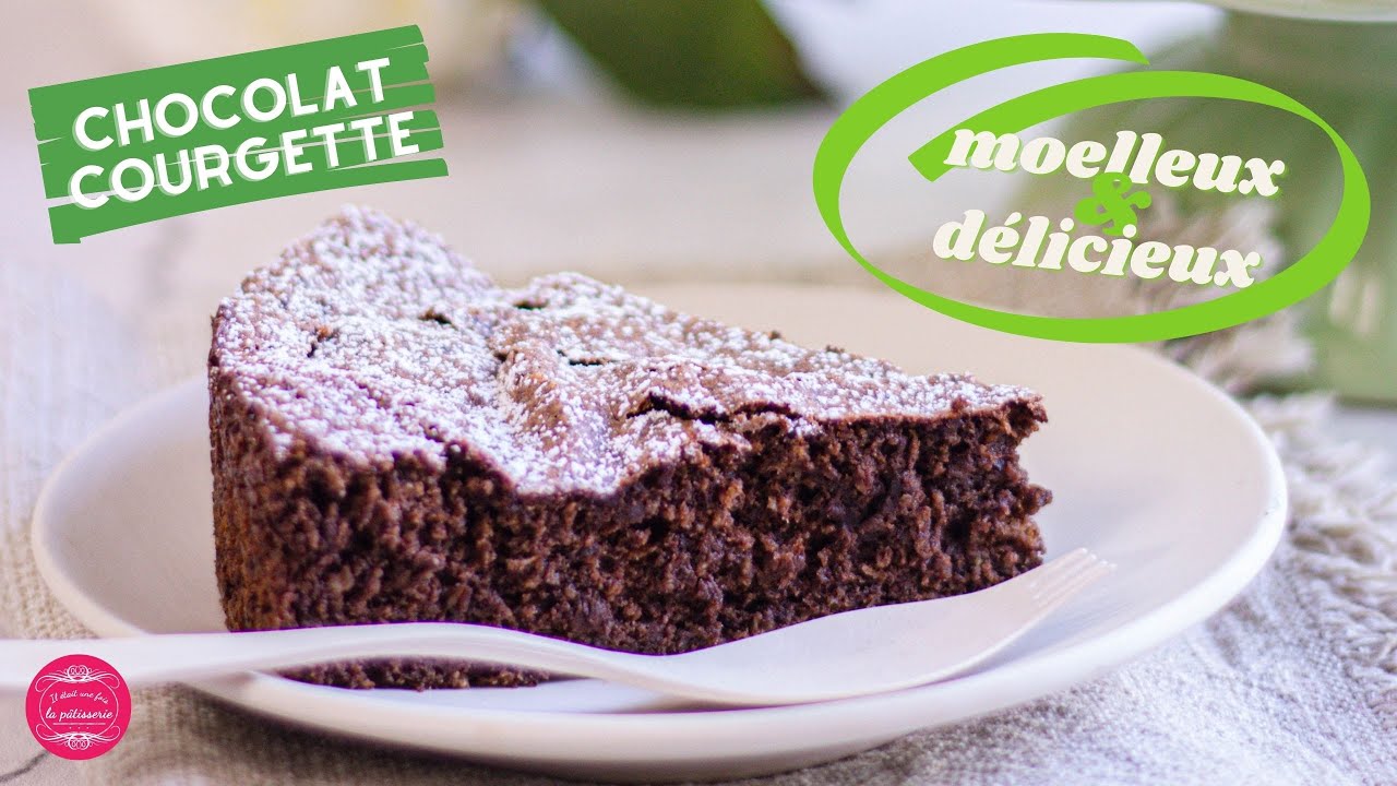 GATEAU AU CHOCOLAT et COURGETTE ! Sans beurre, léger et trop bon ! {facile et rapide}