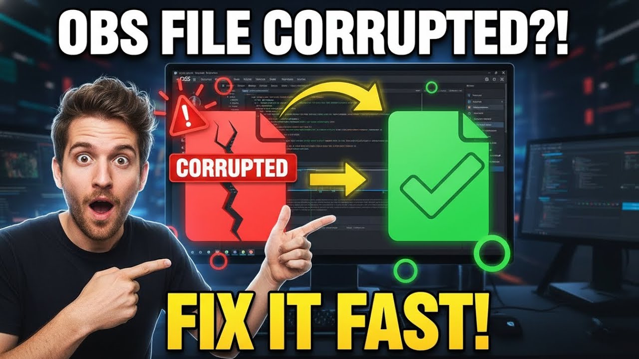 How to Fix and Recover Corrupted OBS Studio Recording Files (Full Guide)