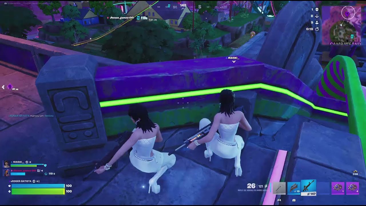 Fortnite Trocação Vitória Em Trio C7 T1
