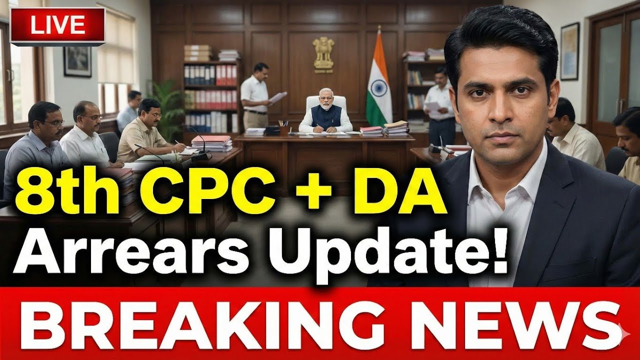 8th Pay Commission Final Update! 18-Month DA Arrears — Big Good News for Employees & Pensioners?