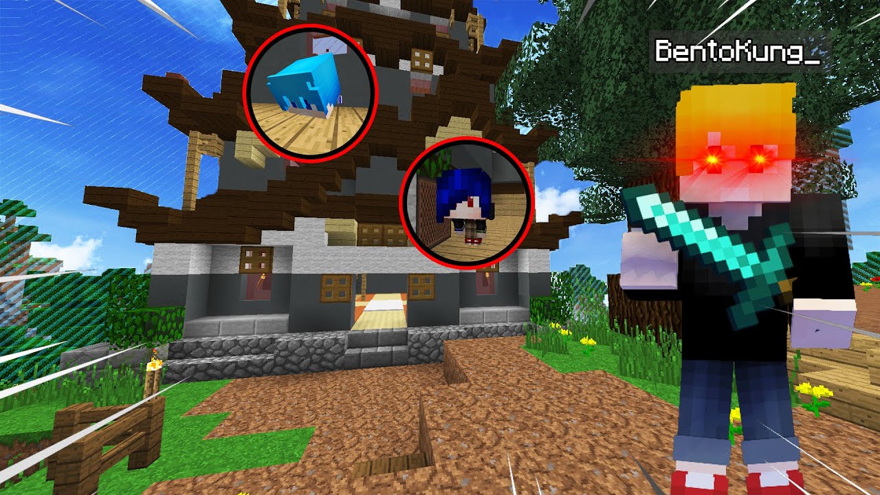 ซ่อนแอบในหมู่บ้านบนเขา!! หนีฆาตกรพี่เป้ พี่เบญ RisibleHD!! - Minecraft ซ่อนแอบตัวเล็ก
