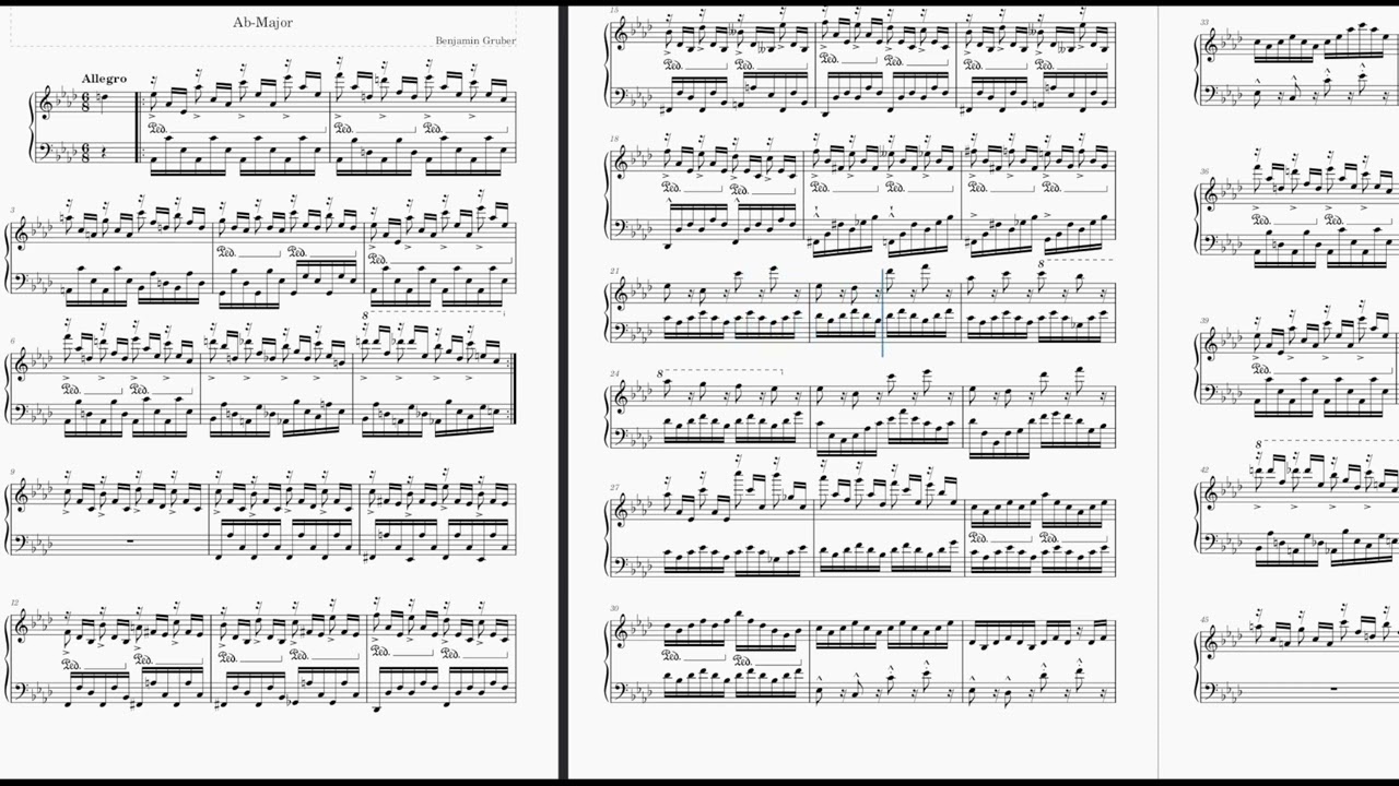 Op15. Etude No. 1 in Ab-Major | Original Composition
