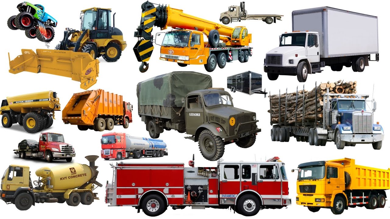 Truck Names in English | Learn Different Types of Trucks for Kids