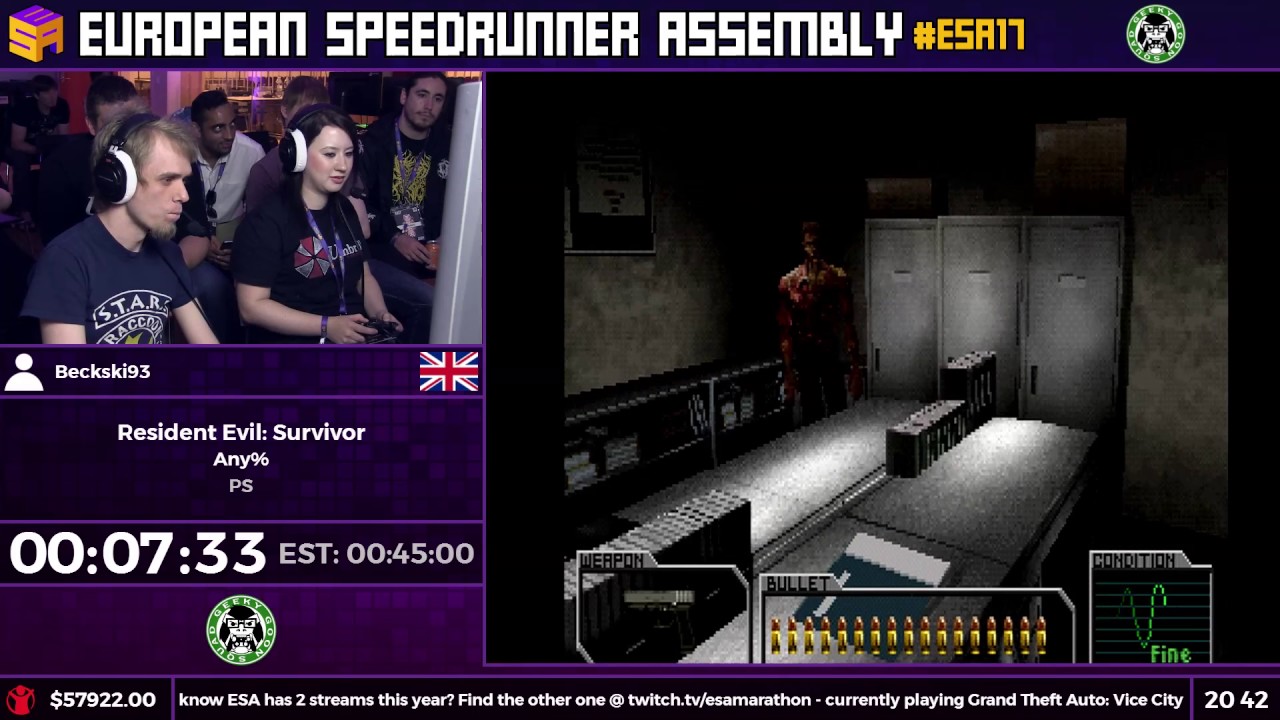 #ESA17 Speedruns - Resident Evil: Survivor [Any%] by Beckski93