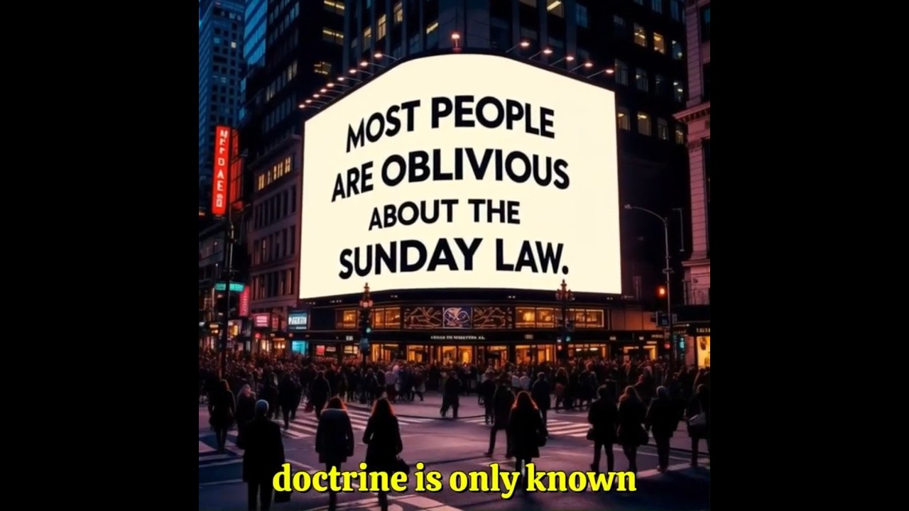 The Sunday Law: A Concept NOBODY Knows Exists Except SDAs!