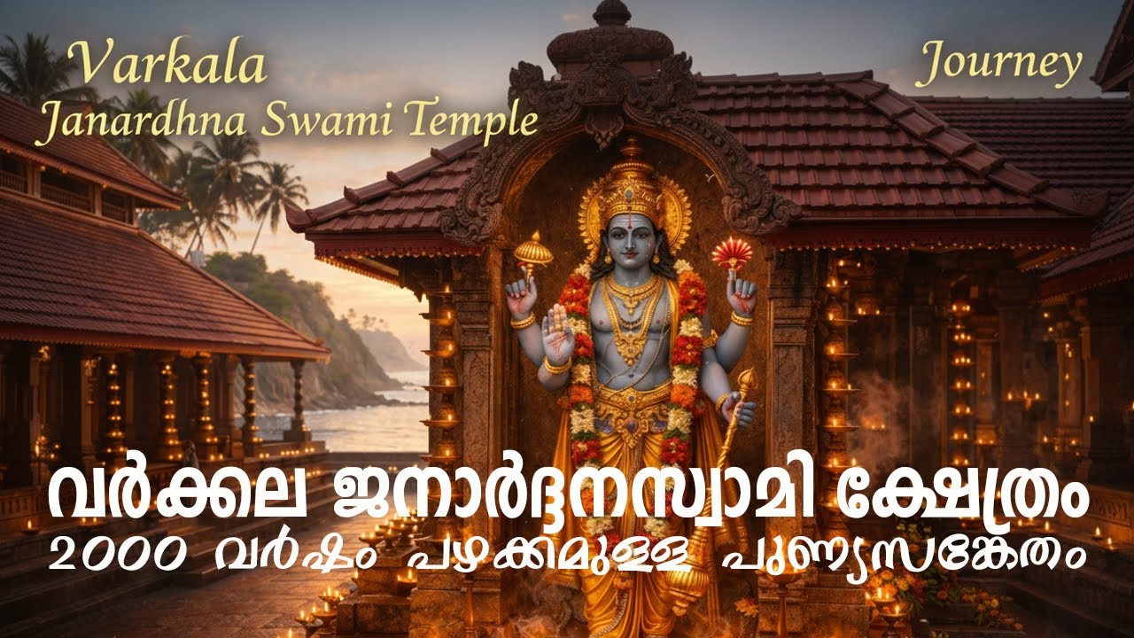 വർക്കല ജനാർദ്ദനസ്വാമി ക്ഷേത്രം: 2000 വർഷം പഴക്കമുള്ള പുണ്യസങ്കേതം | Varkala Janardhana Swami Temple
