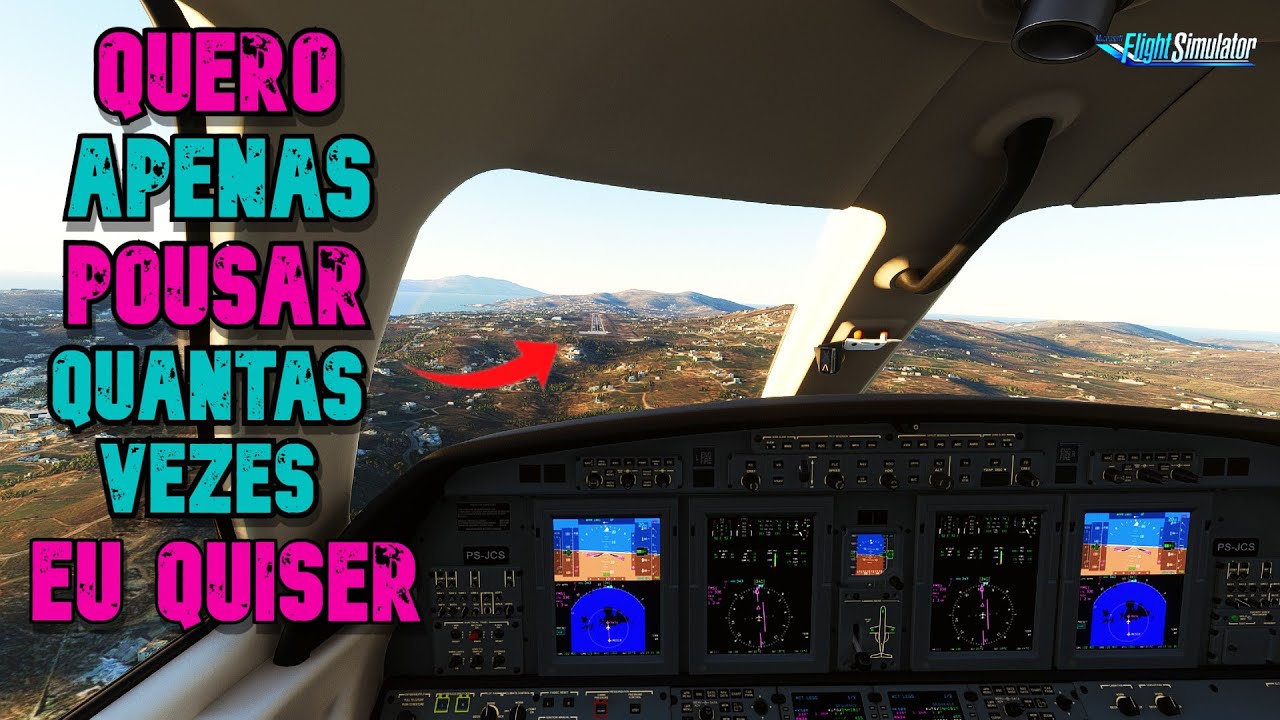COMO COLOCAR A AERONAVE NO AR APENAS PRA POUSO? #msfs2020