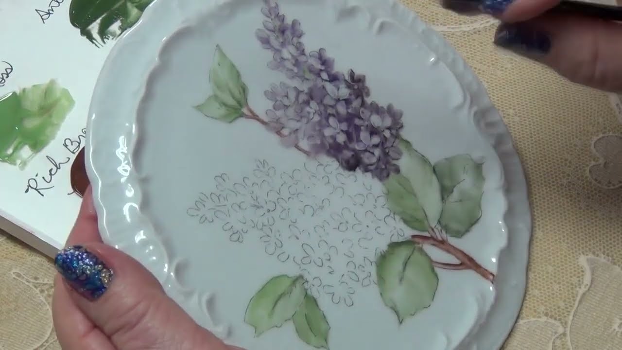 Porcelain Painting: First Fire Lilacs