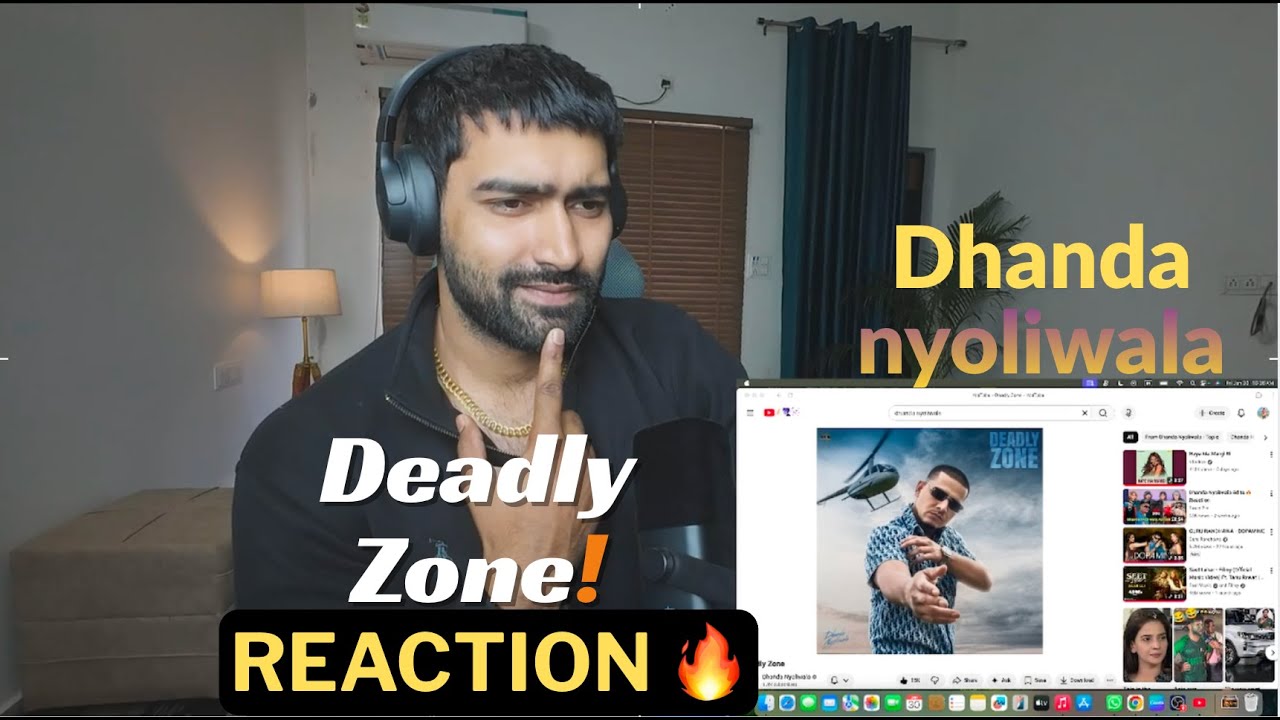 Dhanda Nyoliwala - Deadly Zone (Official Music Video) REACTION 😎🤯 |The Rohit Way
