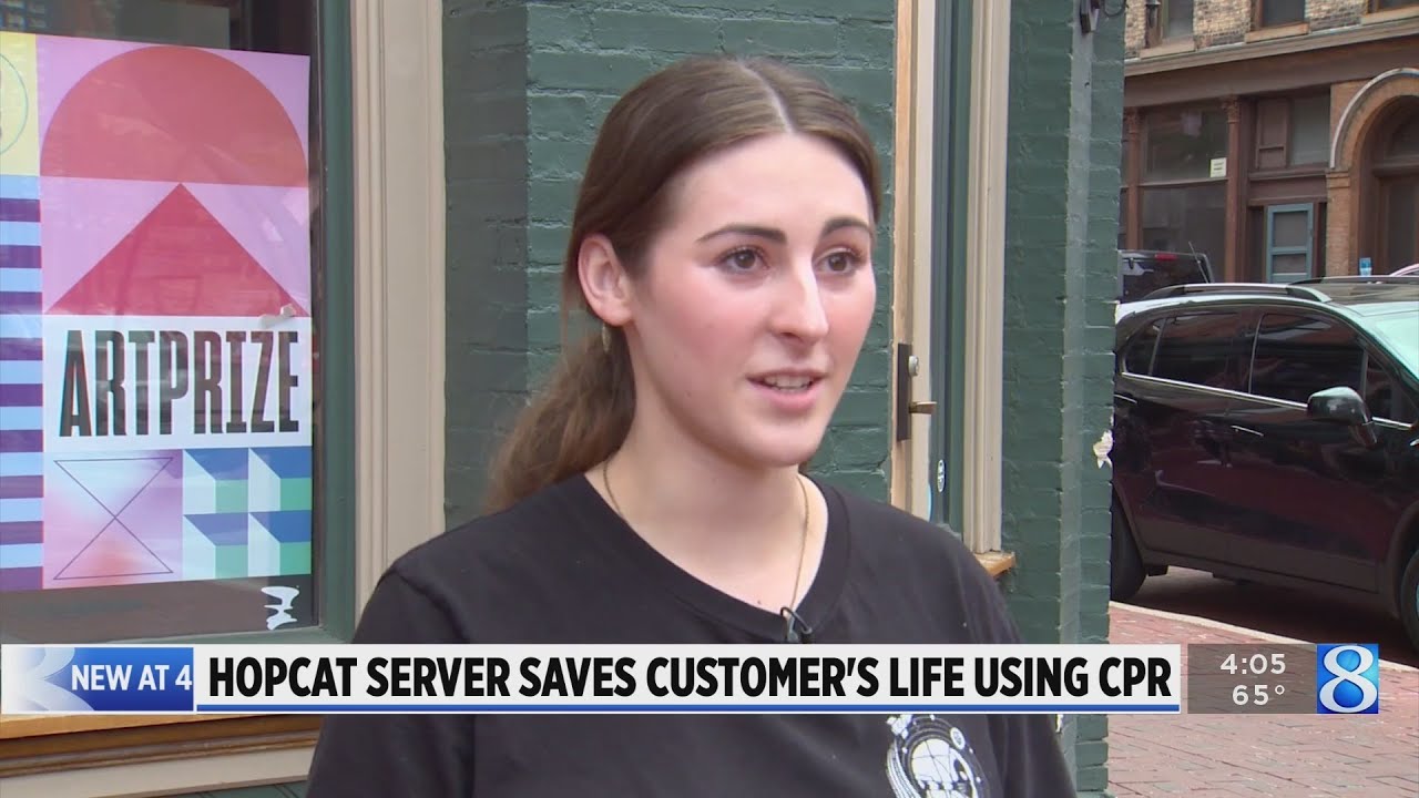 HopCat waitress saves customer’s life, performs CPR