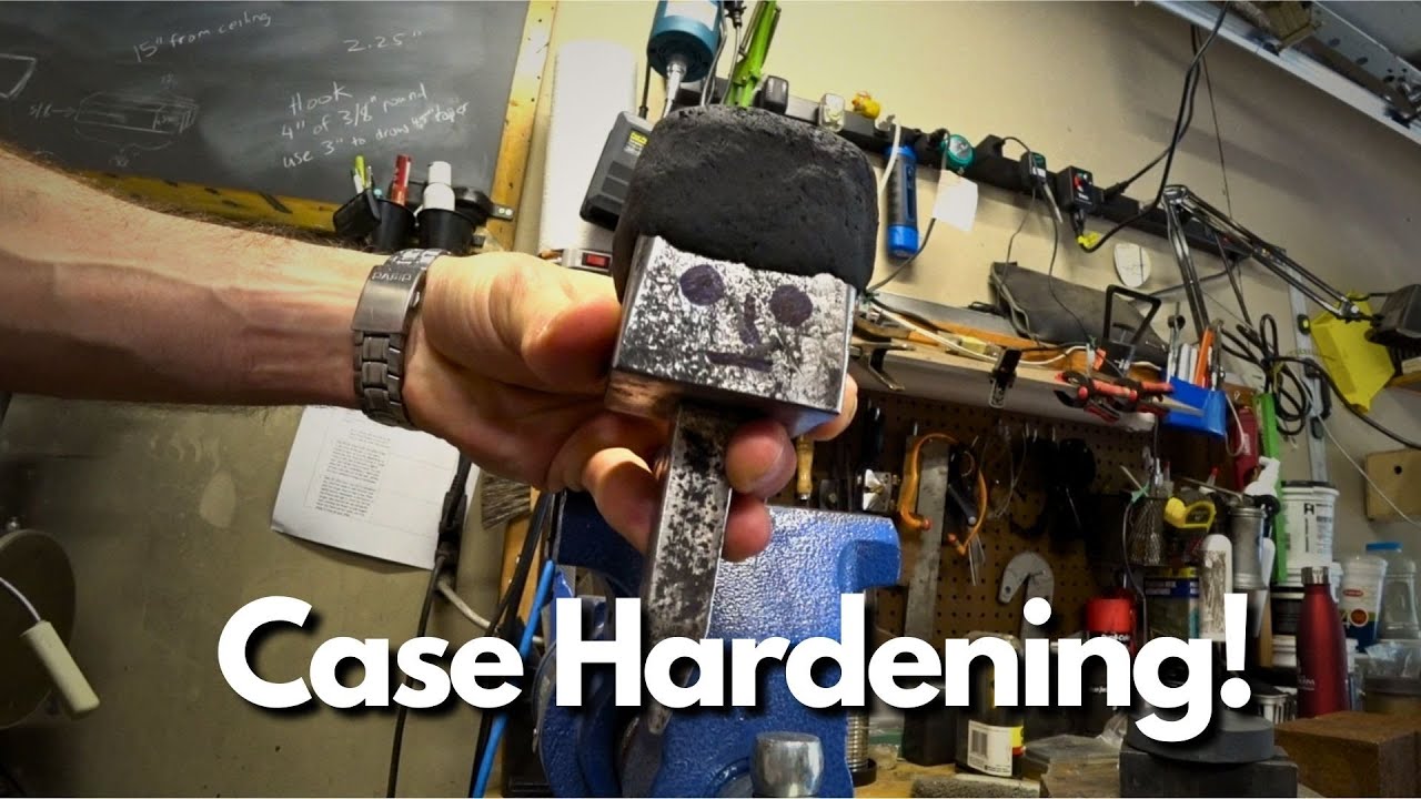 Hardening a mild steel stump anvil! | Start blacksmithing