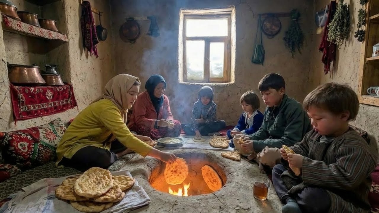 surviving in afghanistan's most remote village | family's daily cooking & traditional lifestyle