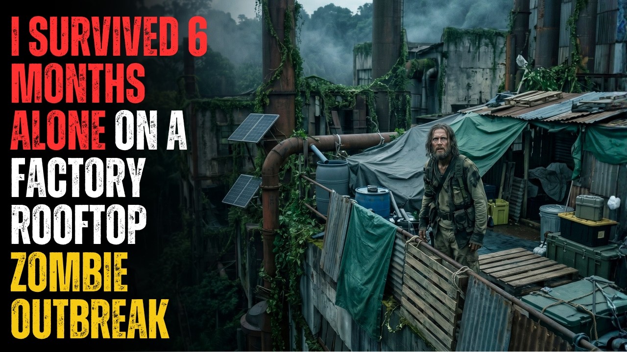 ZOMBIE OUTBREAK: I Sealed a Abandoned Factory Rooftop and Survived 6 Months Alone