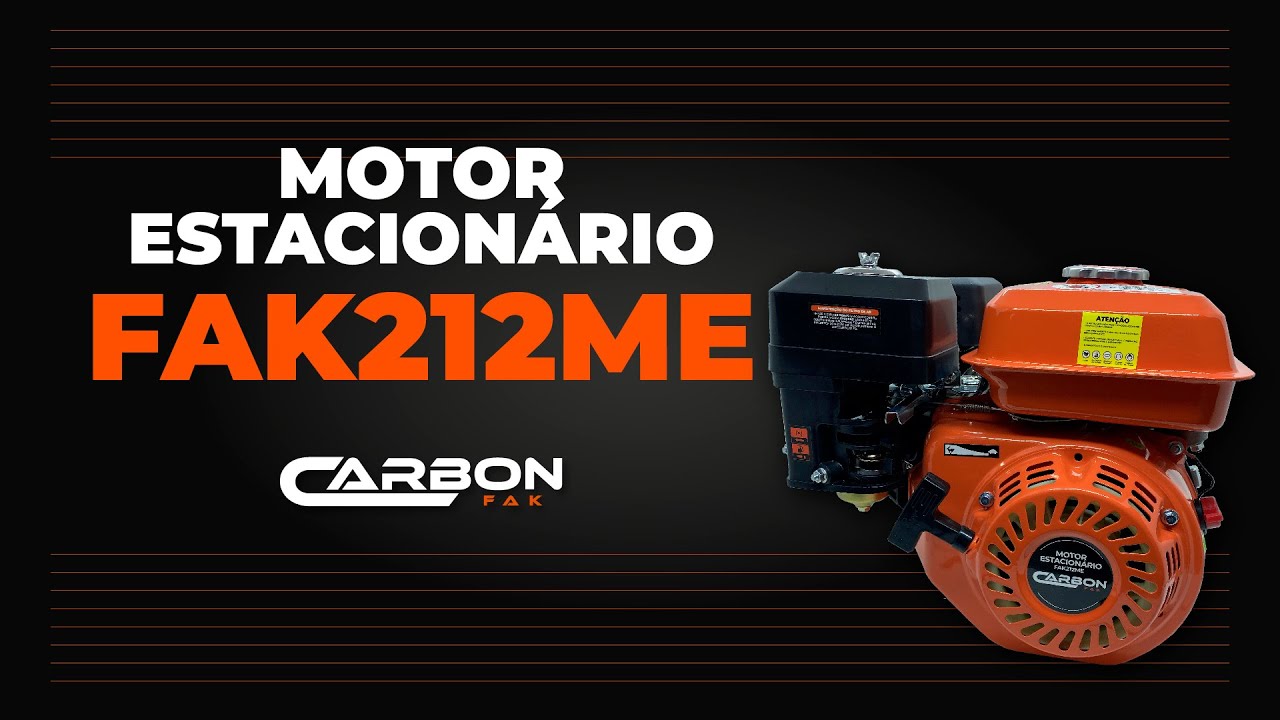 Montagem Motor Estacionário FAK212ME - Carbon Fak