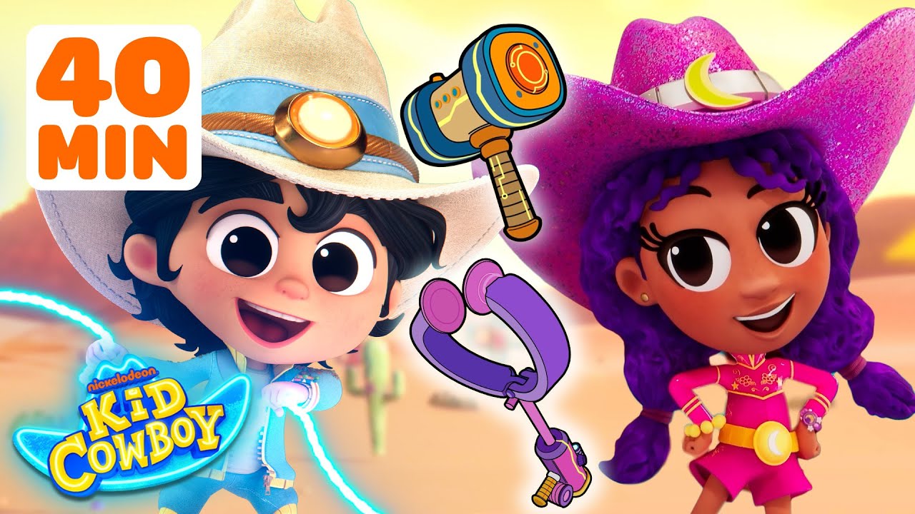 Kid Uses a SONIC Hammer to Break Rocks, Animal Rescues & More! 🔨 w/ Luna | 40 Minutes | Kid Cowboy