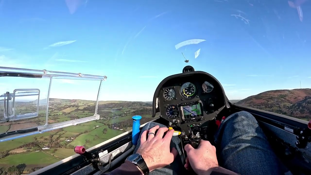 My first take-off in the LS4