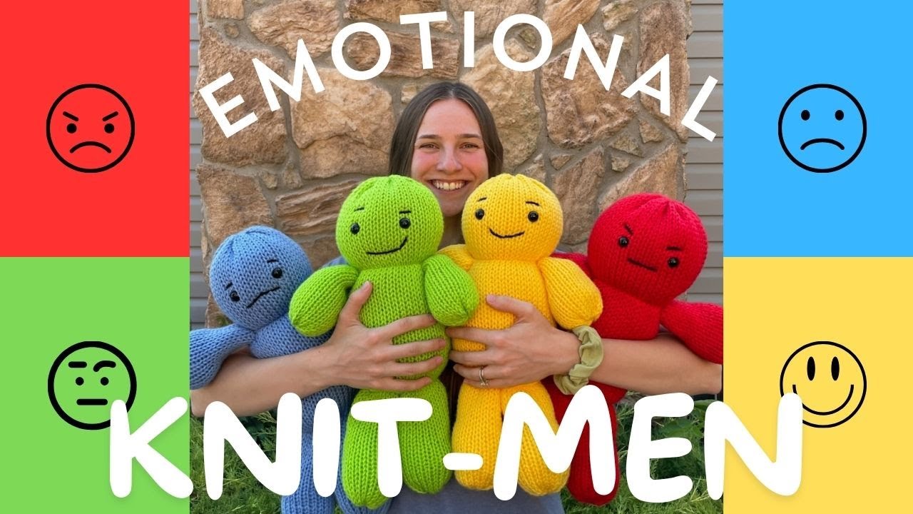 Emotional Knit-Men (inspired from Inside Out 2): Circular Knitting Machine VLOG and Tutorial
