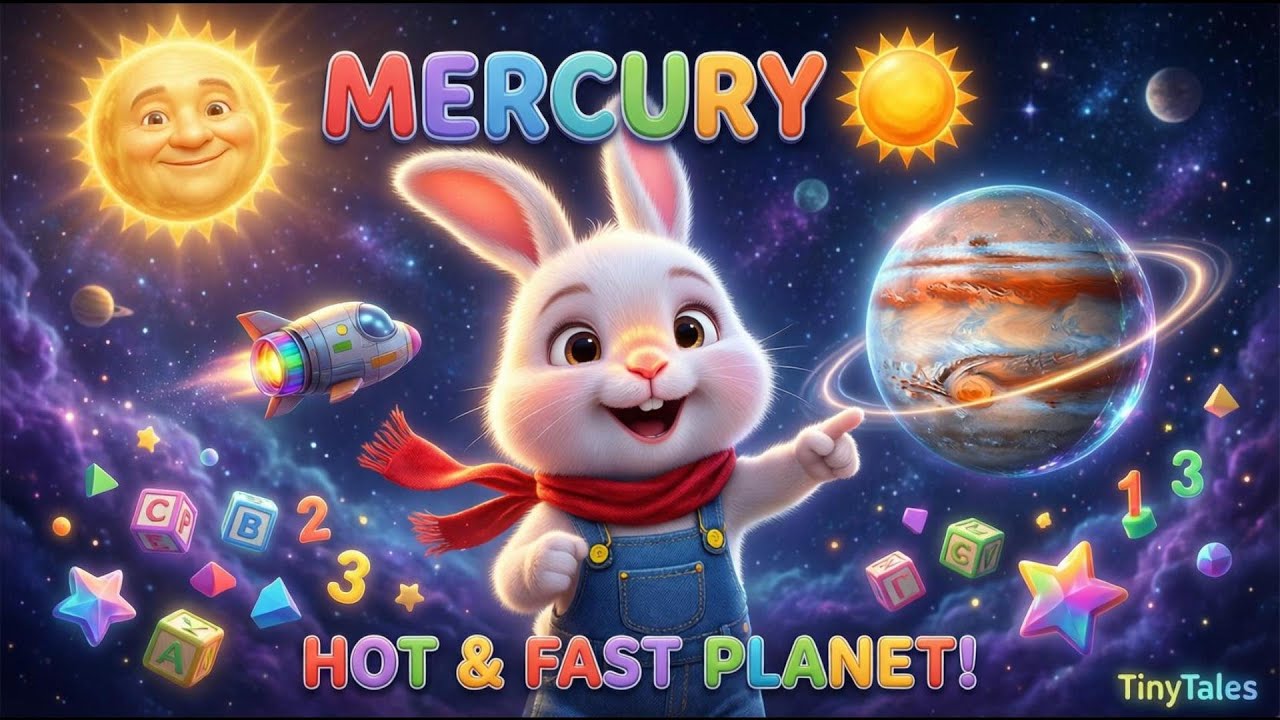 Nursery Rhymes for Toddlers | Mercury Planet Song 🌞 | Preschool Learning Video
