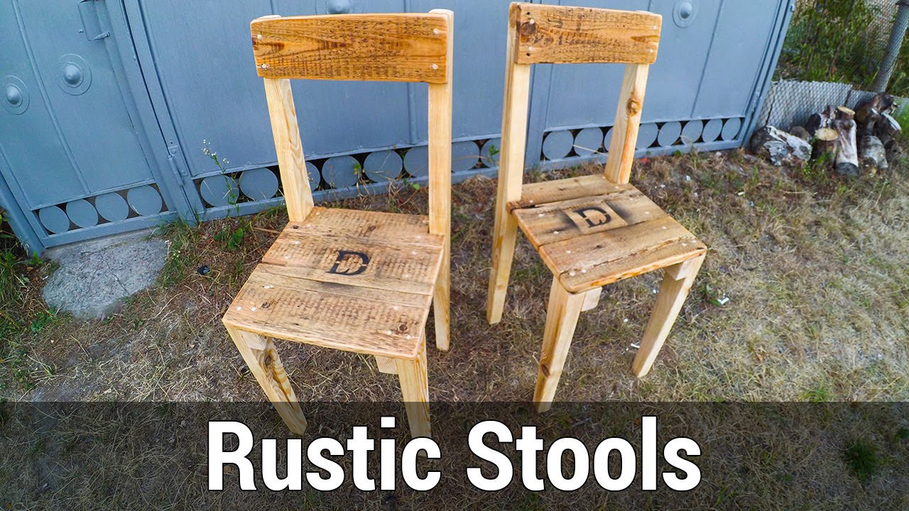 OneDayBuild #1 Rustic stools | Как сделать пару стульев за день