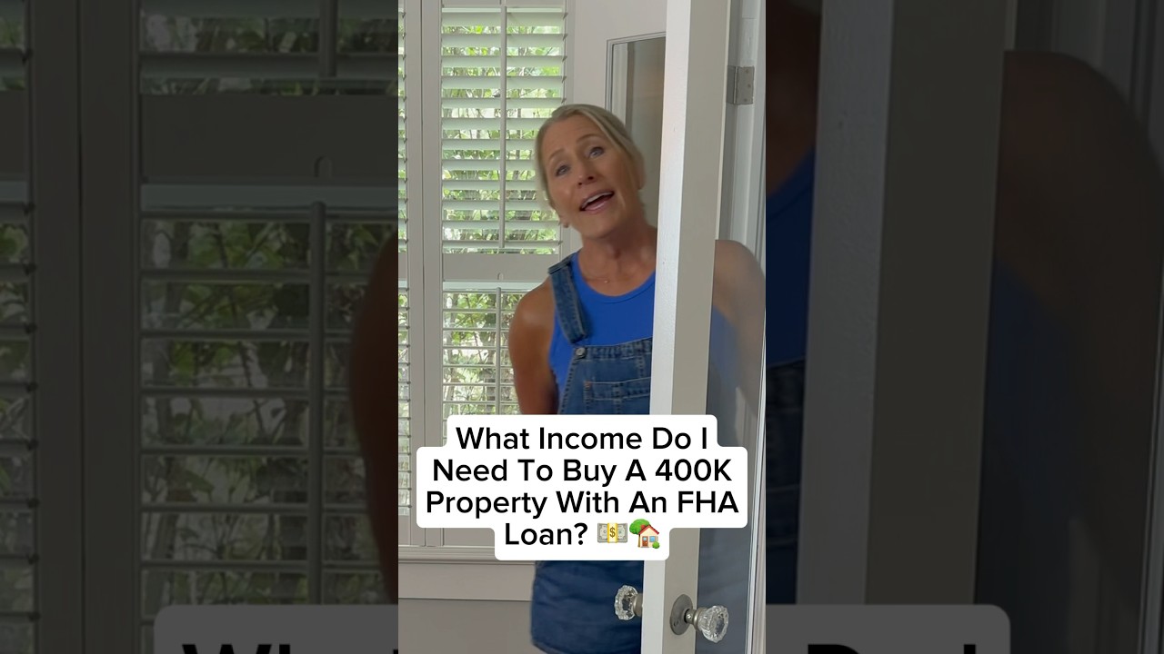You Need This Income To Buy A 400K Home With An FHA Loan! #homeprices #tips #mortgage #homebuying