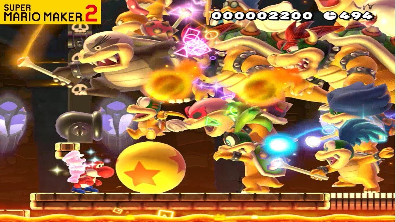 SUPER MARIO MAKER 2 - KOOPALINGS BOSS RUSH & AUTO LEVEL STAGES [Nintendo Switch]