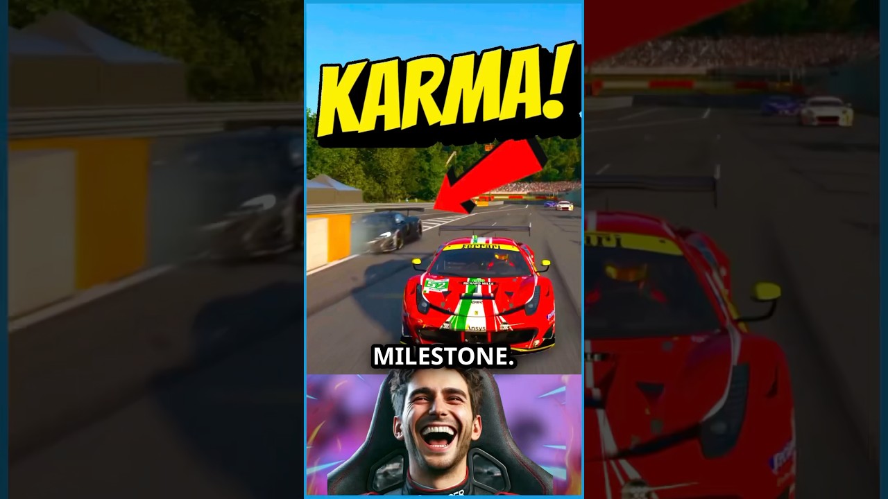 СЛАВНАЯ КАРМА😂 #granturismo7 #gt7 #simracing #fanatec #psvr2 #forza #assettocorsa #iracing #f12025