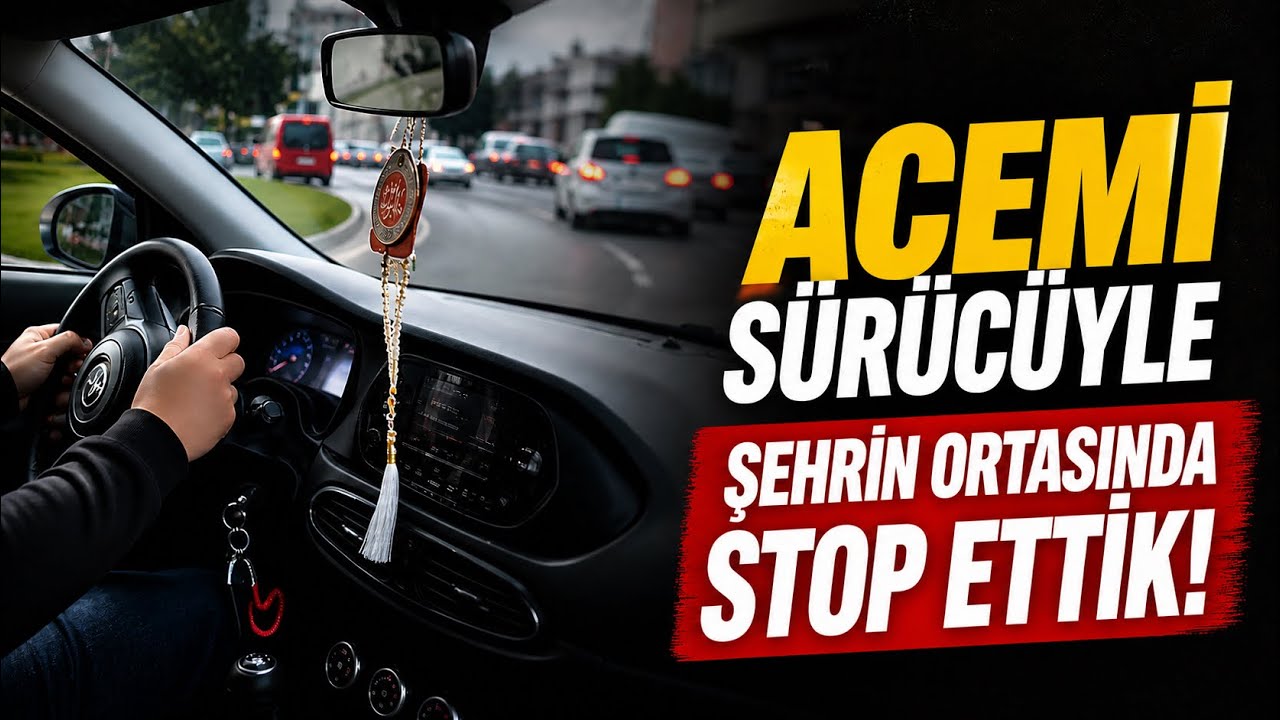 Acemi Sürücüyle Şehrin Ortasında Stop Ettik! 