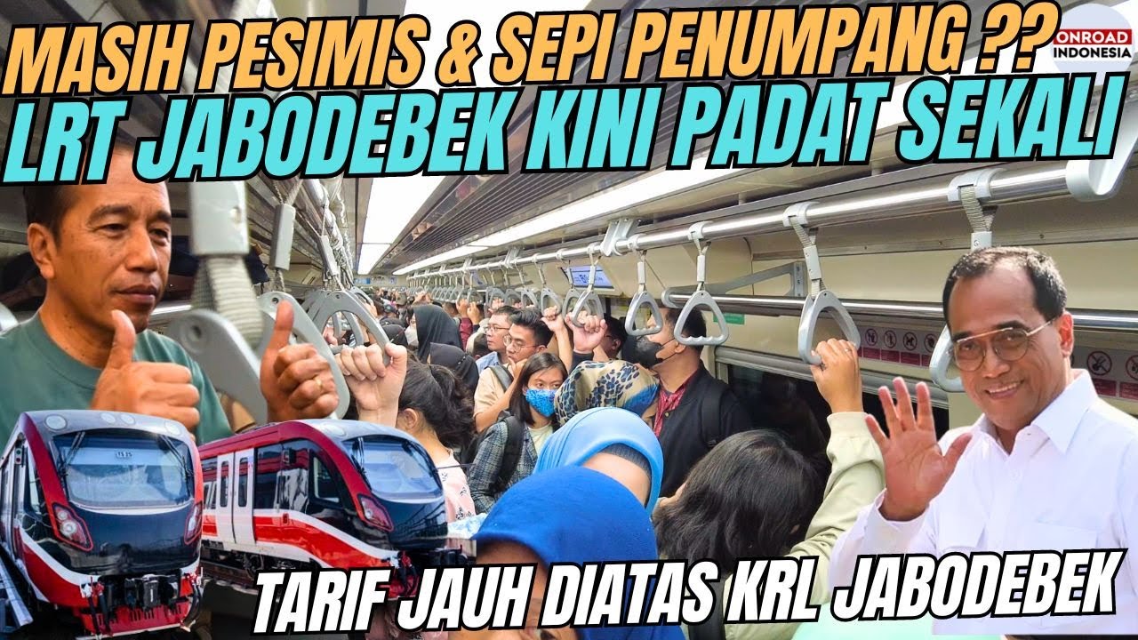 Masih PESIMIS & SEPI PENUMPANG ?? Kini LRT JABODEBEK PADAT SEKALI & Perlu Lanjut FASE 2