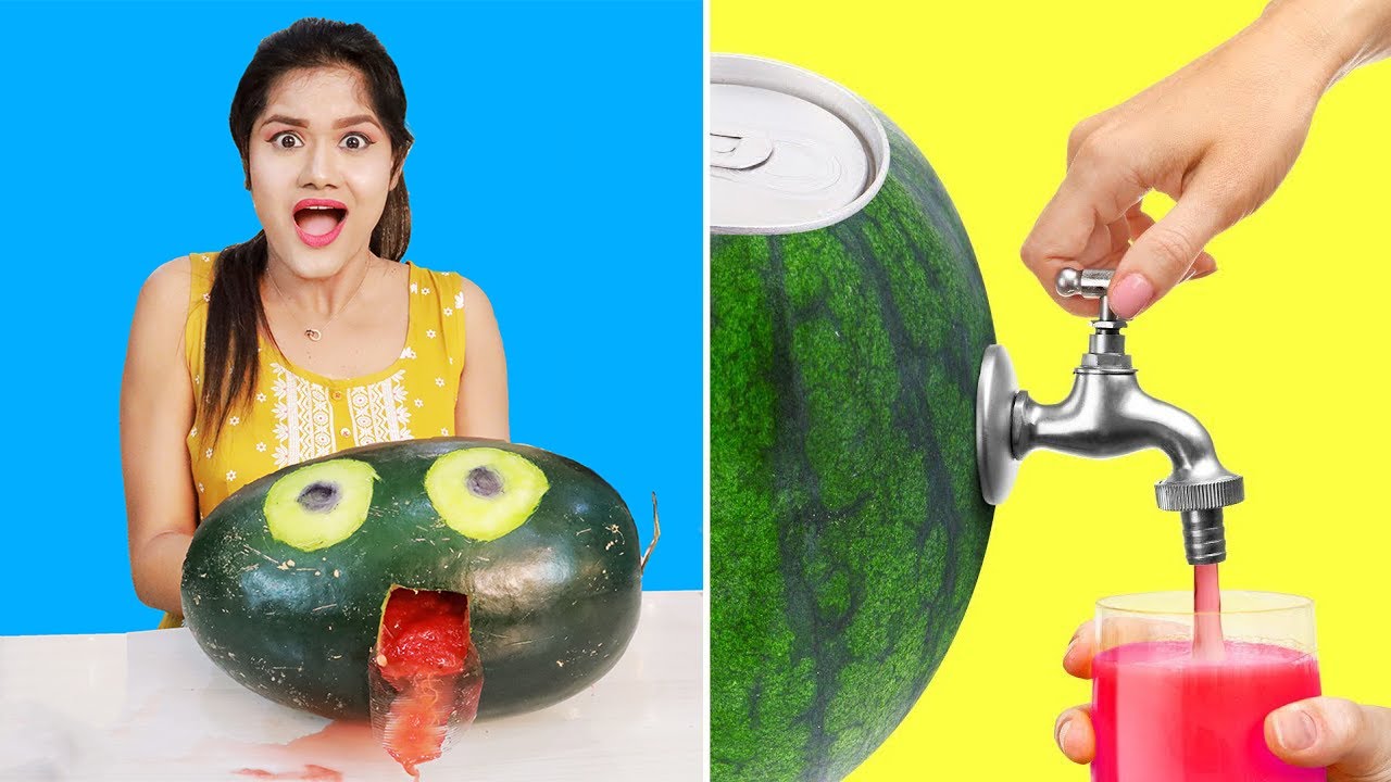 Trying *VIRAL WATERMELON* Life Hacks | Its Really Shocking