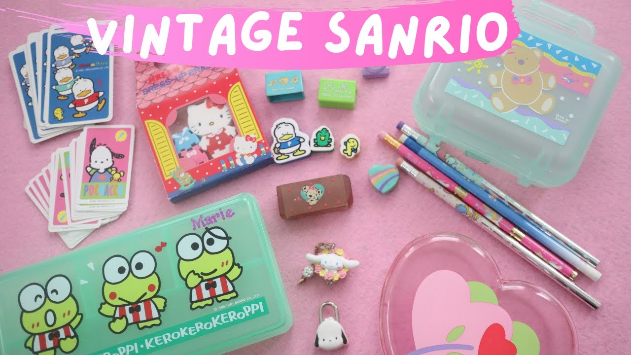 My Vintage Sanrio Collection!  Old School 1980's and 1990's Sanrio items I had since I was a child
