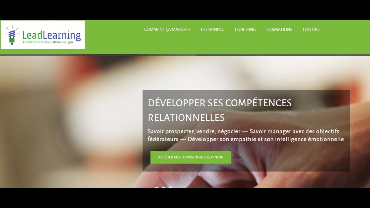 Présentation du fonctionnement de la plateforme de formations en ligne LeadLearning