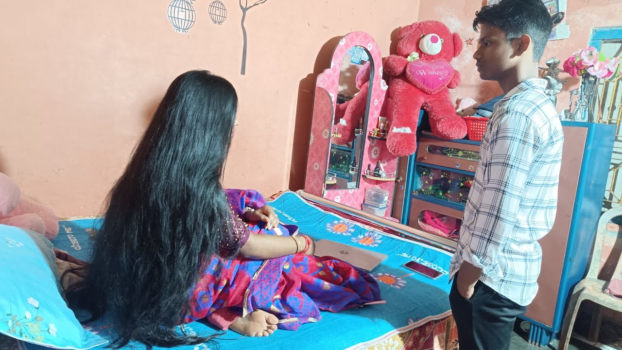 Long  hair play by male servent | Saraswati Das