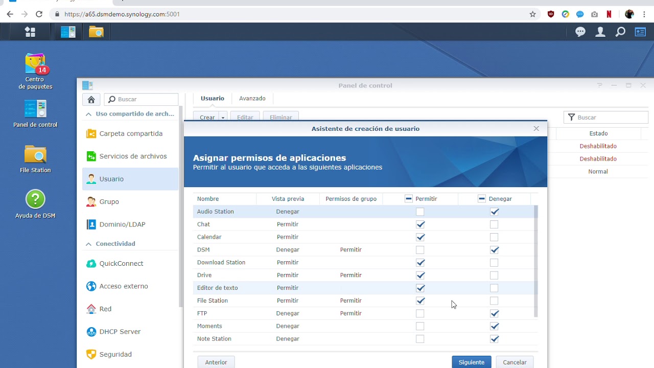 Permisos de carpetas y usuarios en Synology | GEDATEK Servidores NAS