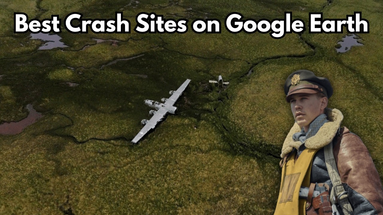 Лучшие неизвестные места крушения самолетов | Google Earth Pro
