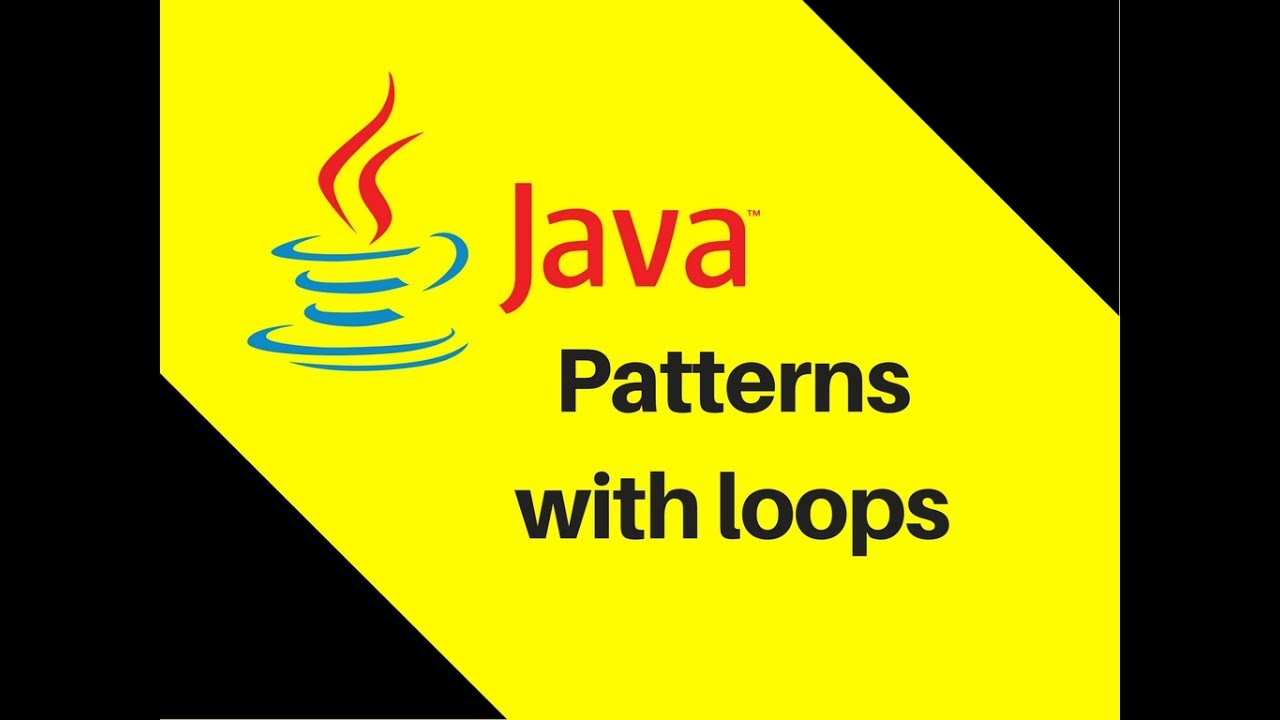 5.9 Java Tutorial Part 10.1 Patterns with loops | Lecture