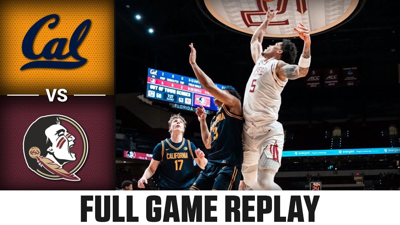 Cal vs. Florida State Full Game Replay | 2025-26 ACC Men's Basketball