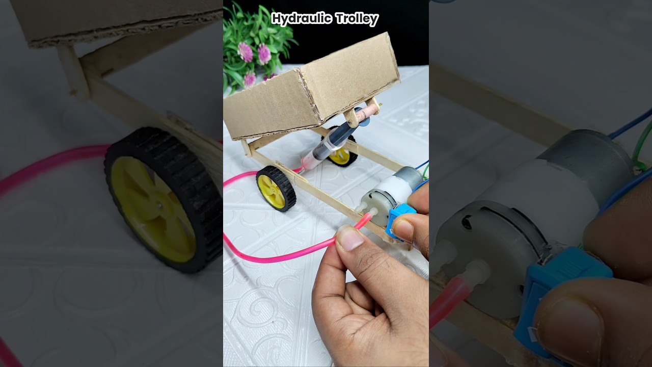 Hydraulic Trolley | #project #dcmotor #hydraulictrolley