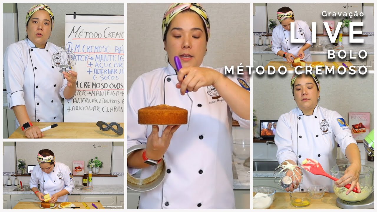 Bolo Método Cremoso | Gravação Live com a Chef Erika